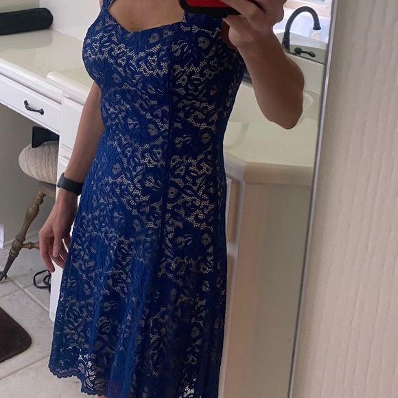 Filly Flair Lacey royal blue dress - Picture 2 of 6